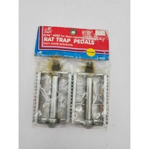 DORCY IMPORT BIKES Rat Trap Metal Pedals 9/16” Cycling Reflective New